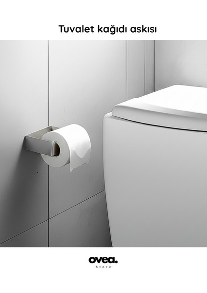 2 Adet Terlik Askılığı/1 Adet Tuvalet Kağıdı Askılığı/paslanmaz Çelik modelleri