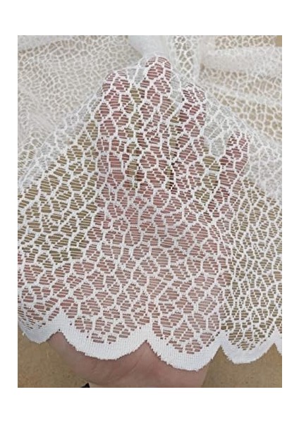 Kırık Beyaz Ekstraforlu Pilesiz Tül 100 x 250 cm modelleri