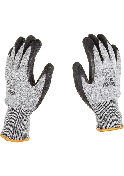 CL300 Lateks Kaplı Kesilmeye Dirençli Eldiven Çift - No:10