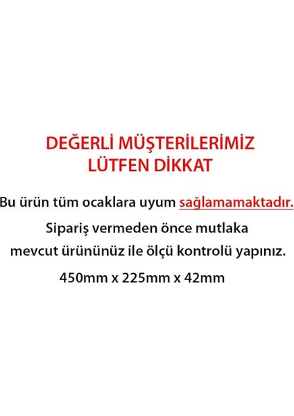 Kumtel & Luxell Ocak Izgarası 2 Adet - 45 x 22.5 cm indirimleri