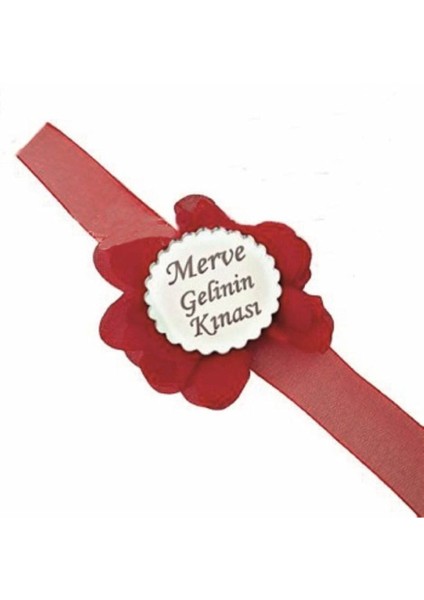 Kopya - Pleksili Isme Özel Bileklik Kırmızı 10 Adet