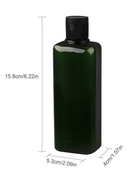 Aputue Plastik Boş Şişe, 2 Adet 200ML Sıkmalı Şişe, Kapaklı Boş Şampuan Şişesi, Yeniden Doldurulabilir El Dezenfektanı Şişesi, Şampuan, Losyon, Sıvı Sabun ve Kremler Için Kapaklı Şişe