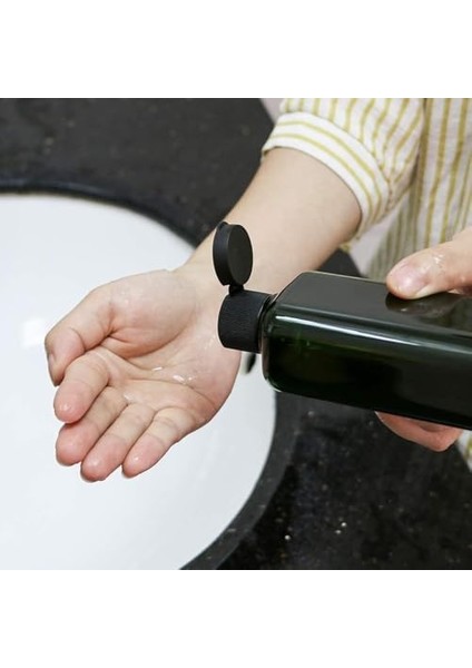 Aputue Plastik Boş Şişe, 2 Adet 200ML Sıkmalı Şişe, Kapaklı Boş Şampuan Şişesi, Yeniden Doldurulabilir El Dezenfektanı Şişesi, Şampuan, Losyon, Sıvı Sabun ve Kremler Için Kapaklı Şişe modelleri