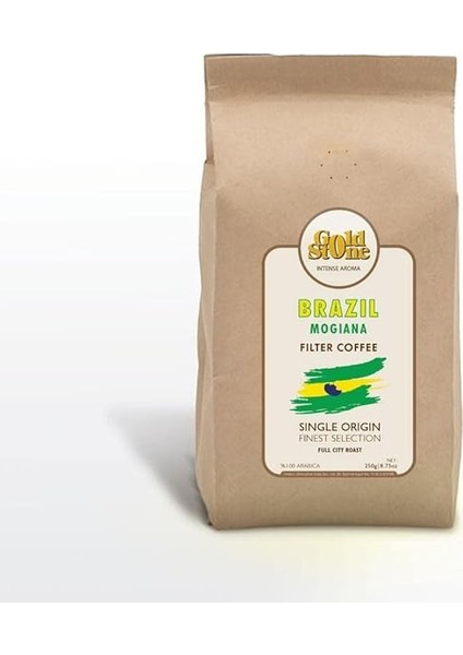 Gold Stone Brezilya Mogiana Filtre Kahve 250 gr (Kağıt ve Metal Filtre)
