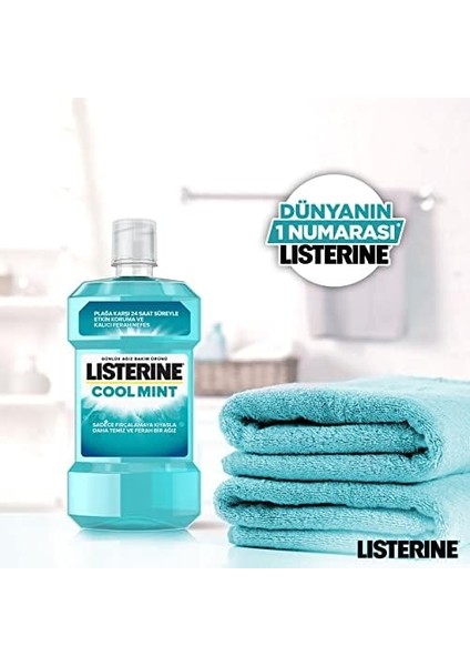 Listerine Breath Freshening Ağız Bakım Ürünü, Cool Mint, Hafif Tat, 500ML fiyatları