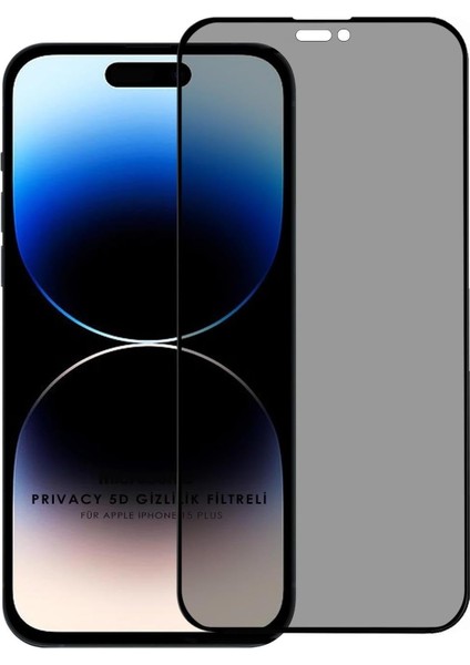 Ekran 15 Için Privacy 5d Gizlilik Filtreli Cam Ekran Siyah