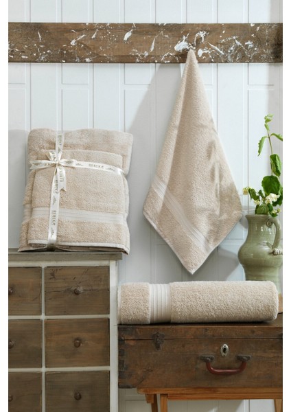 Pamuklu 2'li Battal Boy Banyo Havlusu/saç Havlusu Set