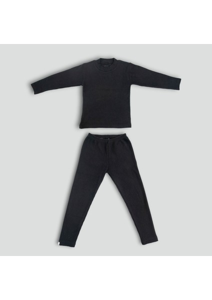 Küçük Kahraman Unisex 2’li Şardonlu Çocuk Alt-Üst Takım – Okul, Ev ve Dış Mekan Kullanımına Uygun, Kış ve Mevsim Geçişlerinde Konforlu,