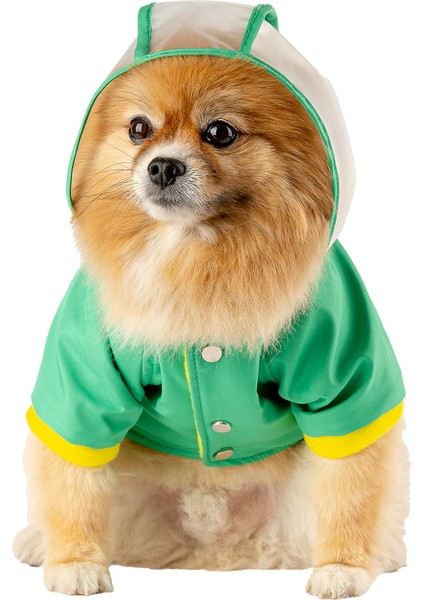 Köpek Kedi Şeffaf Yağmurluk