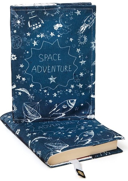 Kitap Kılıfı, Kumaş Kitap Koruyucu, Su Geçirmez, Kitap Kesesi, Kitap Çantası, Kitap Aksesuarı, Yıkanabilir, Kitapseverler Için Hediye, 21 * 31 Cm, Space