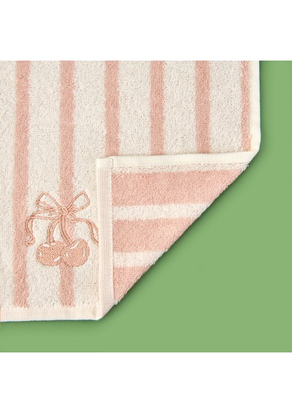 Soft Bemba El Havlusu - Ekru / Pembe - 30X50 cm modelleri