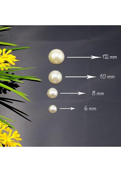 Yarım Inci Boncuk Krem 100'LÜ Paket 6 mm LYDMNM415 fırsatları