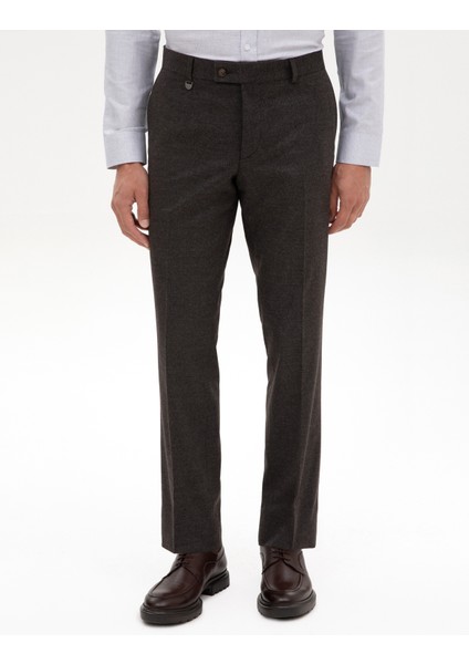 Erkek Kahverengi Slim Fit Kumaş Pantolon 50314543-VR029 fiyatları