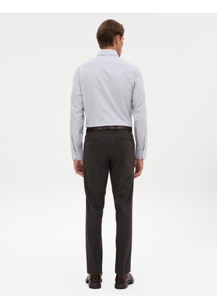 Erkek Kahverengi Slim Fit Kumaş Pantolon 50314543-VR029 fırsatları