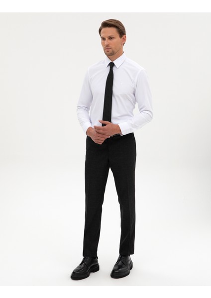 Erkek Antrasit Slim Fit Kumaş Pantolon 50314543-VR006