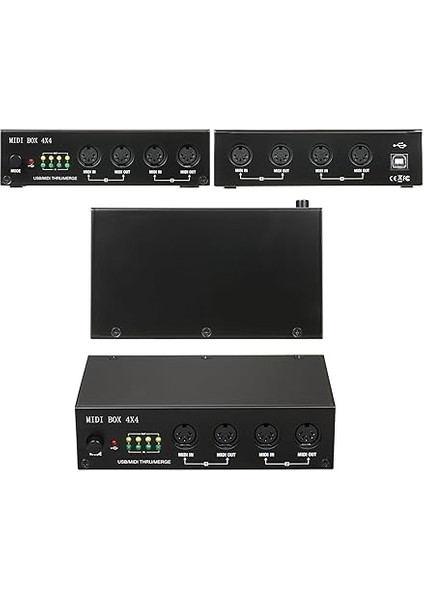 USB Mıdı Arayüzü 4 Giriş / 4 Çıkış 64 Mıdı Kanalı 4i/4o + Birleştirme 2I4O Mıdı Kutusu 4x4 modelleri