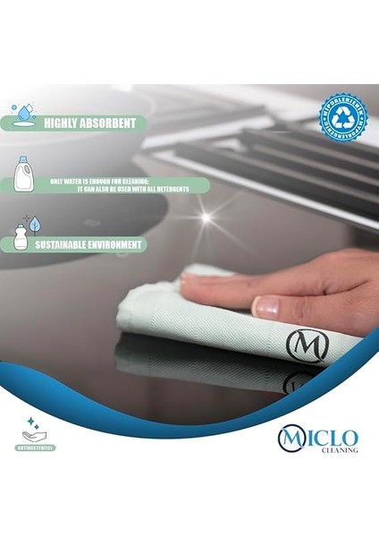 Cleanıng | Mikrofiber Temizlik Bezi 3'lü Set | Sihirli Bez | Cam, Ayna Bezi | Soft Seri fırsatları