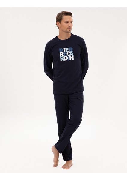 Erkek Lacivert Pijama Takımı 50322654-200 fırsatları