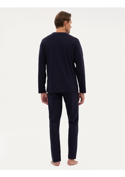 Erkek Lacivert Pijama Takımı 50322654-200 indirimleri