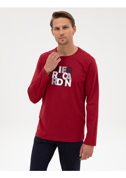 Erkek Bordo Pijama Takımı 50322654-900 modelleri