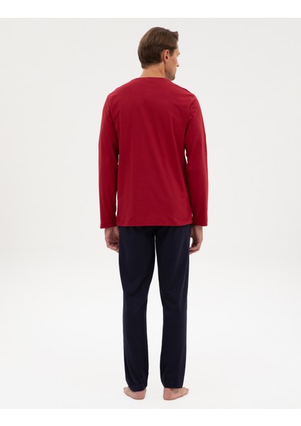 Erkek Bordo Pijama Takımı 50322654-900 indirimleri