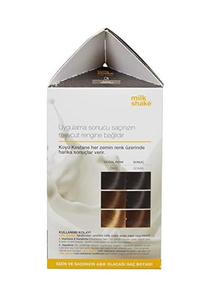 Milk Shake Milk Color Eko Kit Saç Boyası 3 (0.5 G)