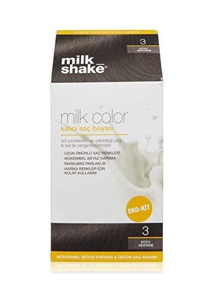 Milk Shake Milk Color Eko Kit Saç Boyası 3 (0.5 G) fiyatları