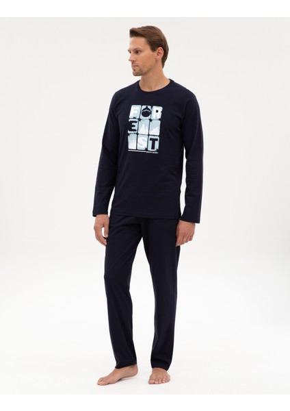 Erkek Lacivert Pijama Takımı 50322655-200
