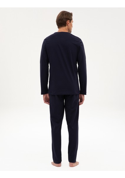 Erkek Lacivert Pijama Takımı 50322655-200 indirimleri