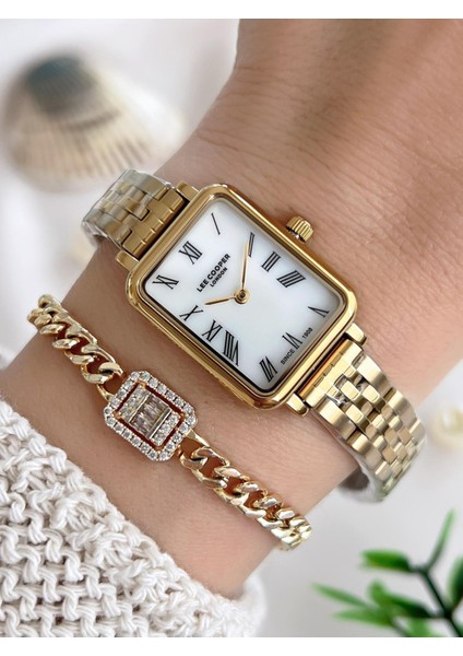 Çelik Kordonlu 3 Atm Suya Dayanıklı Kadın Kol Saati VS.BLKT.0648