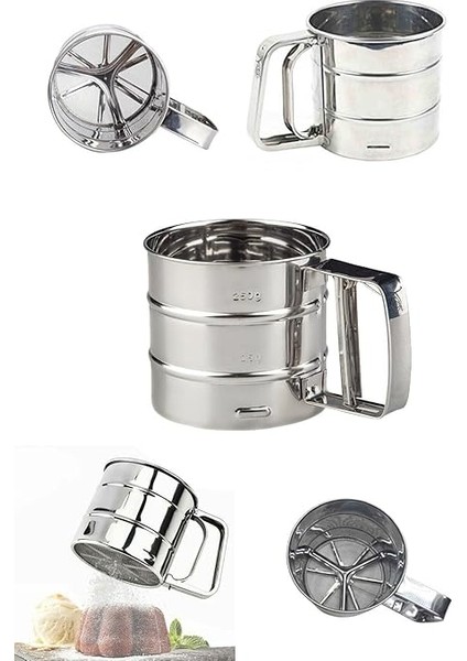 Paslanmaz Çelik Tetikli Un Eleme Aparatı, Un Eleği, Un Eleyici | Yenilikçi Paslanmaz Çelik Tetikli Un Eleme Aparatı - Mükemmel Un Eleği ve Eleyici Ürün! fiyatları