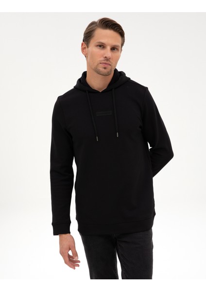 Erkek Siyah Regular Fit Sweatshirt 50312232-VR046