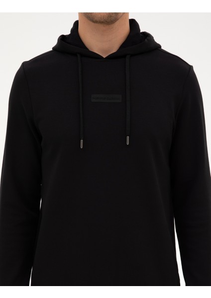 Erkek Siyah Regular Fit Sweatshirt 50312232-VR046