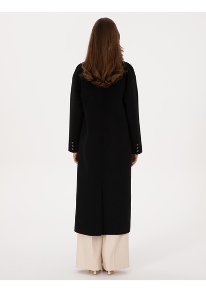 Kadın Siyah Kaşe Kaban 50308929-VR046 indirimleri