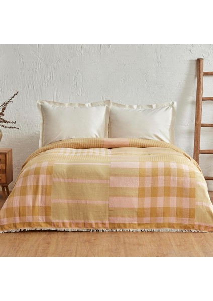 %100 Pamuk Çift Kişilik Müslin Pike Yavruağzı