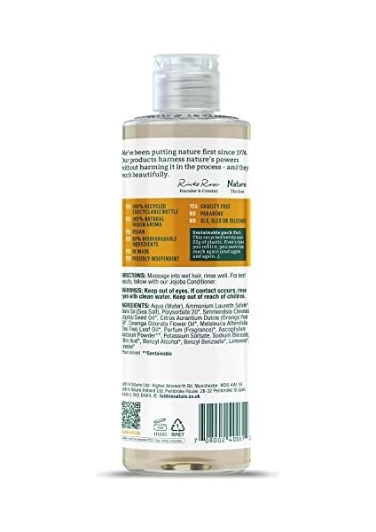 Faıth In Nature %99 Doğal Pürüzsüzleştirici Şampuan Normal & Kuruya Dönük Saçlar Için (Jojoba, 400 Ml)