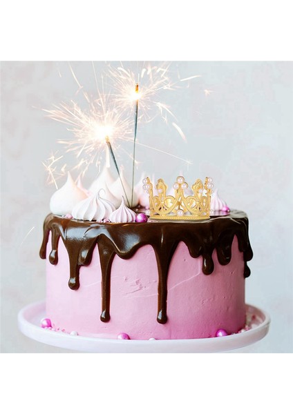 6 Adet Altın Mini Taç Pasta Üstü Süsü Küçük Kristal Inci Kek Üstleri Taç Küçük Kek Üstleri Düğün Doğum Günü Için Taç (Yurt Dışından) fiyatları