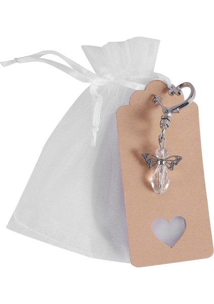 30 Adet Melek Anahtarlık Hatıra Düğün Hediyeleri Bebek Duşu Hediyeleri Etiketli Bağcıklı Şekerleme Çantası Seti (Yurt Dışından) modelleri