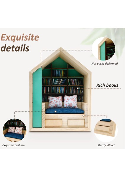 Stres Giderici Kitaplık Ahşap Mini Çalışma Vitrin Iki Yastıklı Kitaplık Stres Giderici Kitaplık (Yurt Dışından) modelleri