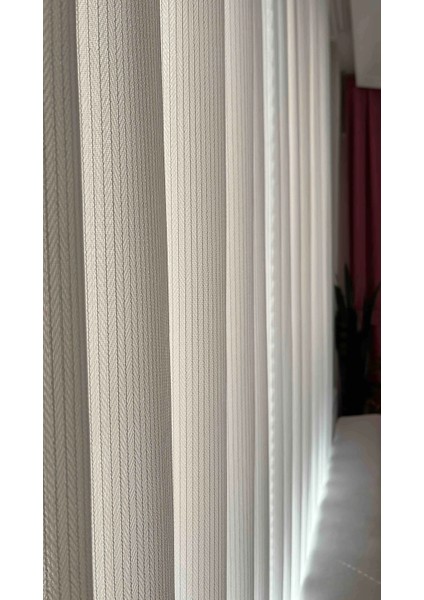 Su Yolu Üsküdar Tül Perde 1/3 Sık Pileli Ütü Istemez Dayanıklı