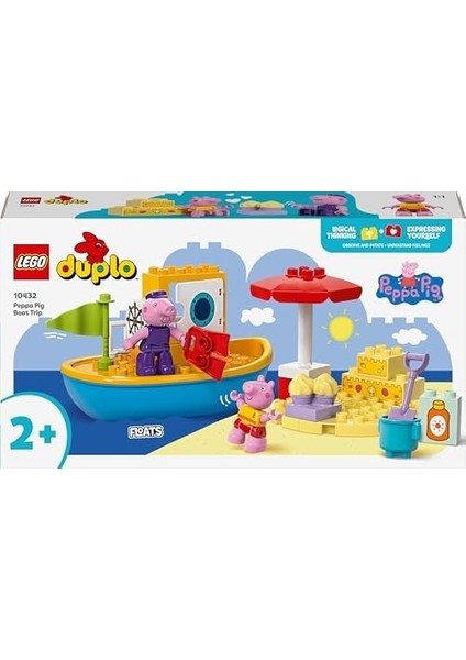 Peppa Pig Tekne Gezisi 10432-2 Yaş ve Üzeri Çocuklar Için Peppa Pig Minifigürü Içeren Eğitici Oyuncak Yapım Seti (23 Parça) modelleri