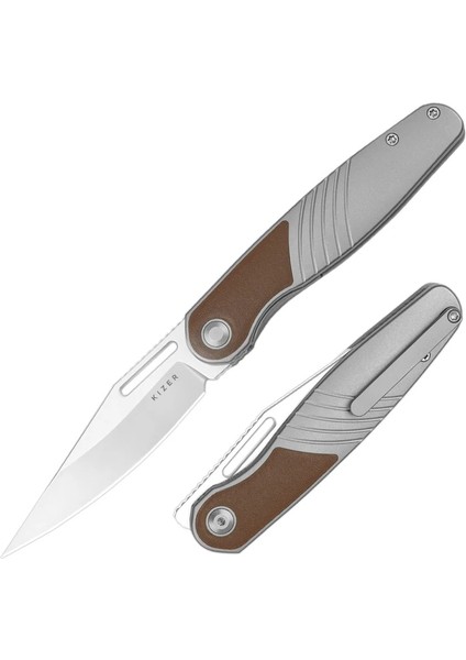 Raze | S45VN | Titanium & Leather | KI3720A2