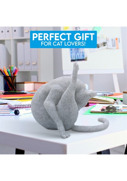 2 Adet Komik Kedi Heykelciği Utanç Yok Kedi Heykeli Reçine Hayvanlar Heykeli Ev Dekoru Benzersiz El Sanatları Dekoratif Süsler (Yurt Dışından) modelleri