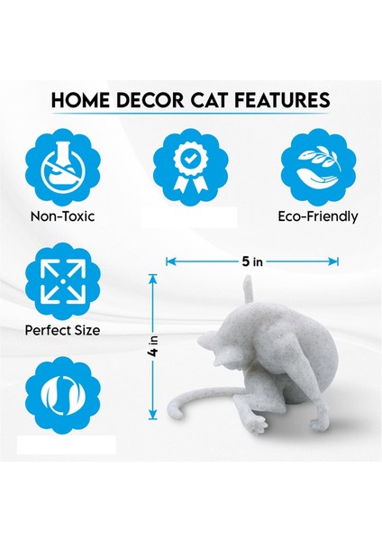 2 Adet Komik Kedi Heykelciği Utanç Yok Kedi Heykeli Reçine Hayvanlar Heykeli Ev Dekoru Benzersiz El Sanatları Dekoratif Süsler (Yurt Dışından) fırsatları