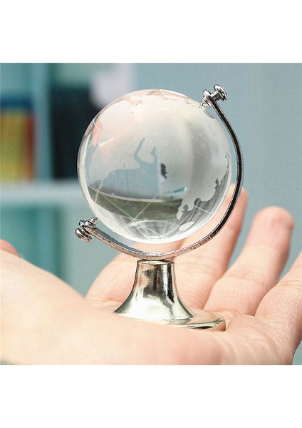 Kristal Cam Buzlu Dünya Küre Standı Kağıt Ağırlığı Ev Masası Düğün Dekorasyonu (Yurt Dışından) fırsatları