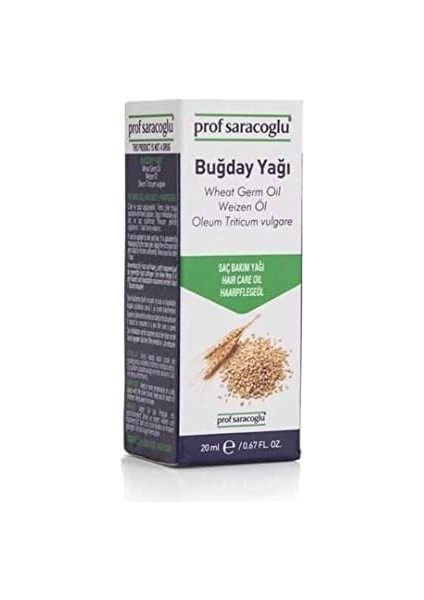 Prof Saracoglu Soğuk Pres Buğday Yağı 20ML