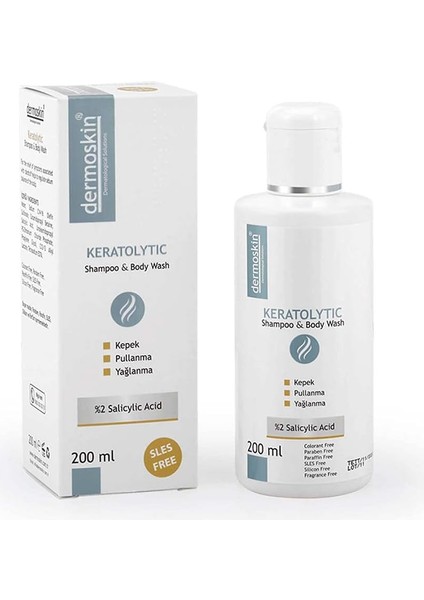 Dermoskin Keratolytic Shampoo & Body Wash 1 Paket (1 x 200 Ml)