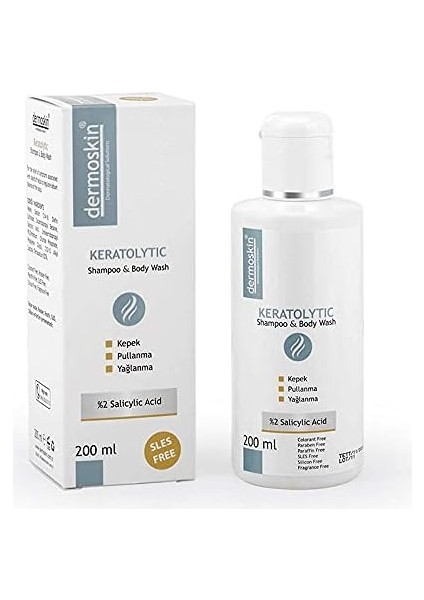 Dermoskin Keratolytic Shampoo & Body Wash 1 Paket (1 x 200 Ml) fiyatları