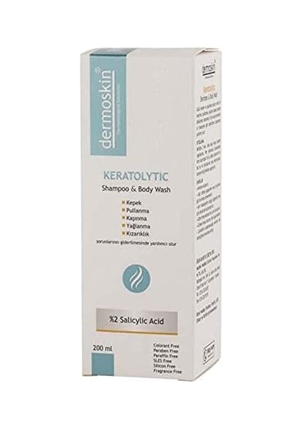 Dermoskin Keratolytic Shampoo & Body Wash 1 Paket (1 x 200 Ml) modelleri