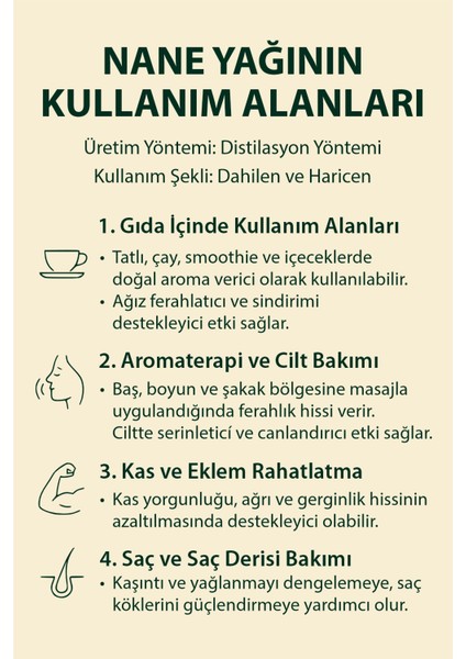 Nane Yağı 10ML %100 Saf ve Katkısız Uçucu Yağ modelleri